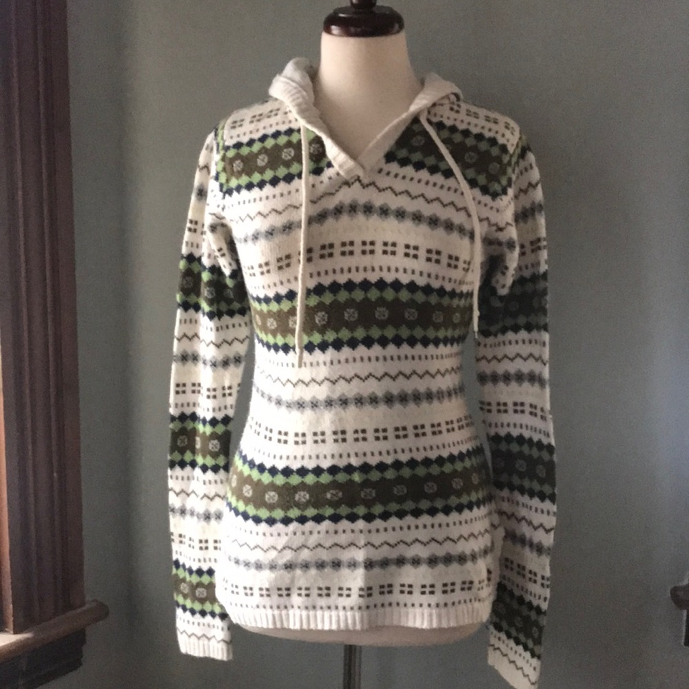 Cotton hooded sweater